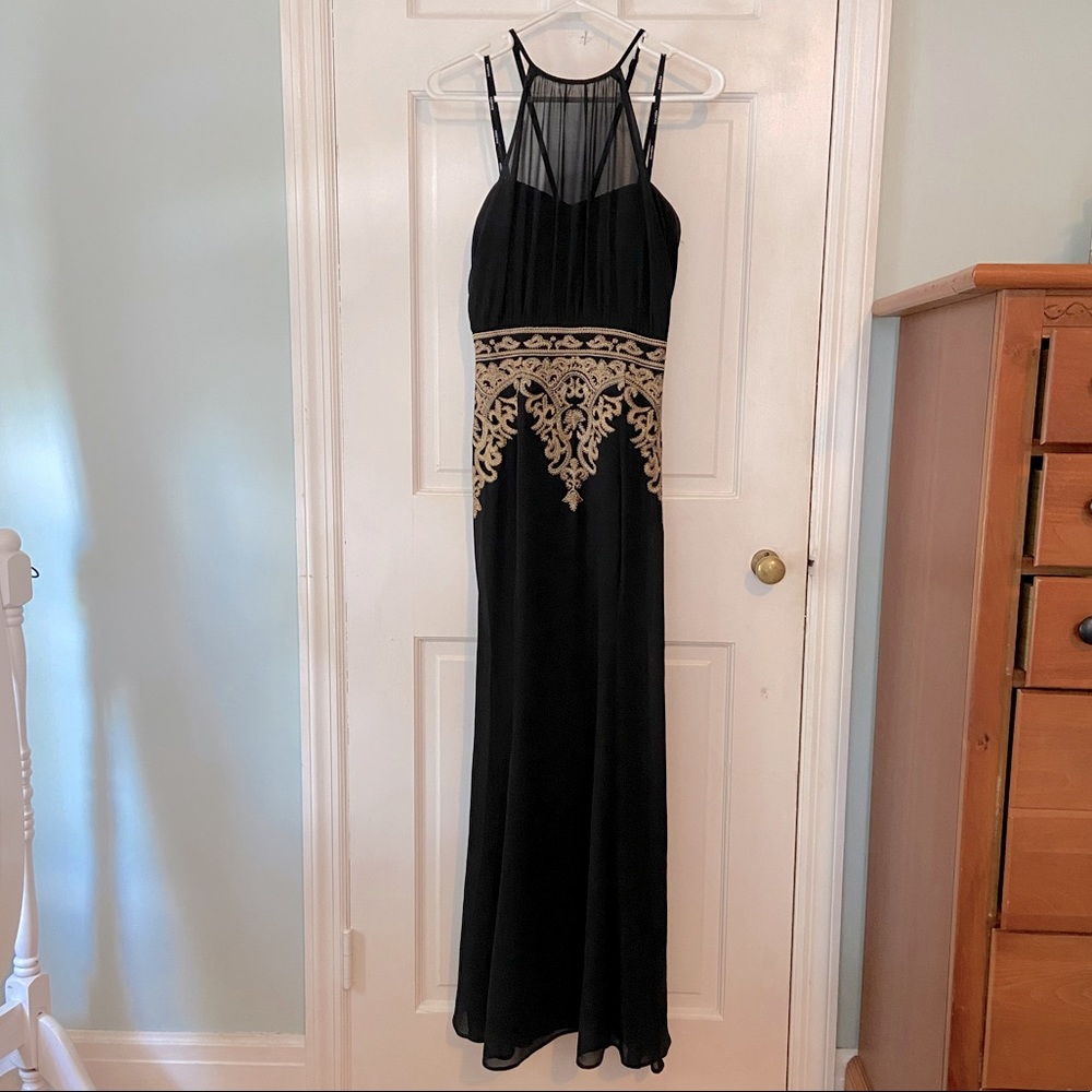 Black formal maxi dress